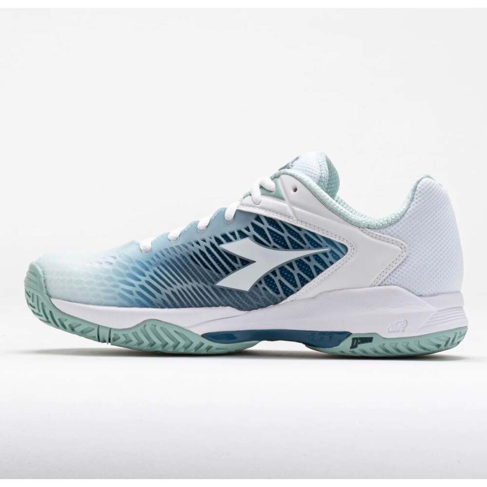 Diadora Womens Speed Competition 7+ AG Tennis Shoes Size 10 EU 41 Blue White NWT - Picture 3 of 14